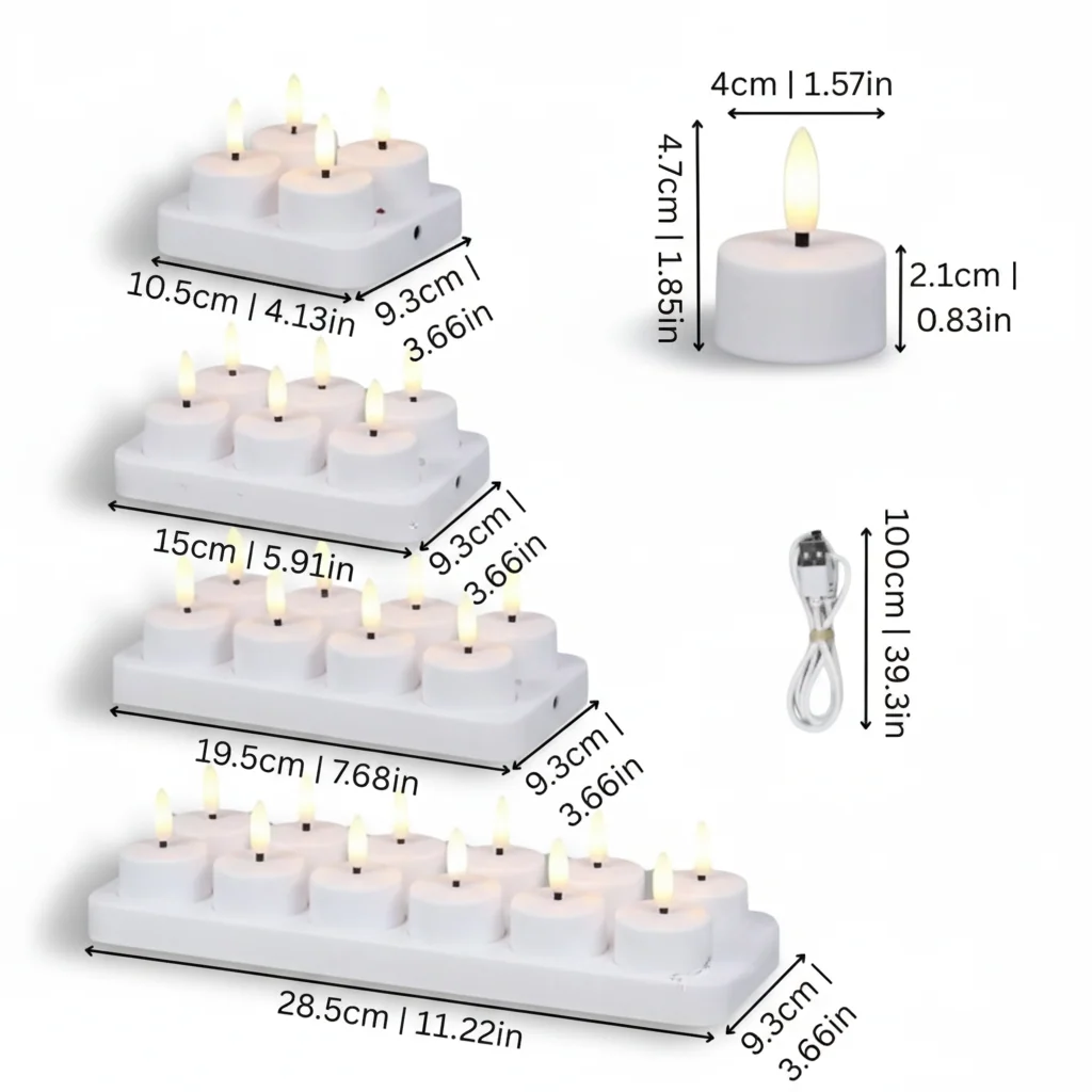 Flameless Candles LED Candles Battery Operated Timer - Image 7
